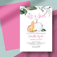 Watercolor Woodland Fall Themed Baby Shower