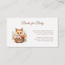 Watercolor Woodland Fox Florals Books for Baby