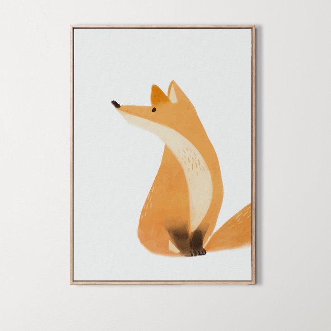 Watercolor Woodland Fox Room Decor (Watercolor Woodland Fox Room Decor, wild, animal prints, nursery decor)