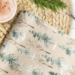 Watercolor Woodland Kraft Christmas Wrapping Paper<br><div class="desc">Watercolor Woodland Kraft Christmas Wrapping Paper is elegant and beautiful. This unique wrapping paper roll is sure to impress your friends and family this holiday season. Winter Wonderland Wrapping</div>