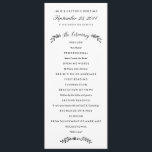Watercolor Woodland Wedding Program - Updated<br><div class="desc">Watercolor Woodland Wedding design is perfect for a garden theme or outdoor wedding; spring and summer weddings. White and black. Please contact me with any questions or special requests.</div>