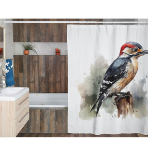 Watercolor Woodland Woodpecker, custom