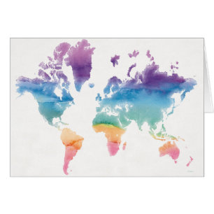 Watercolor World Map