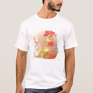 Watercolor Year of the Rooster, Samurai T-Shirt