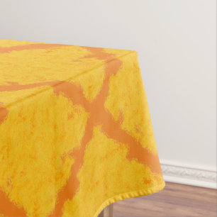 Watercolor Yellow Block Tablecloth