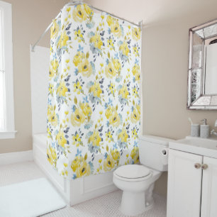 Watercolor Yellow Floral Pattern