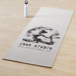 Watercolor Yoga Reiki One-Legged King Pigeon Pose Mat