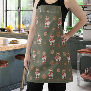 Watercolor Yorkshire Terrier Yorkie Custom Apron