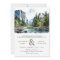 Watercolor Yosemite National Park QR Code Wedding