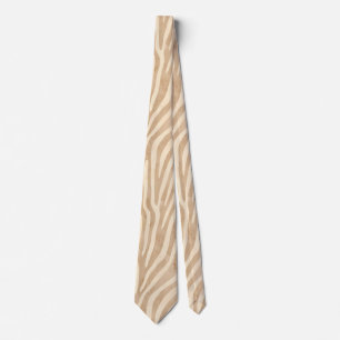 Watercolor Zebra Print Tie