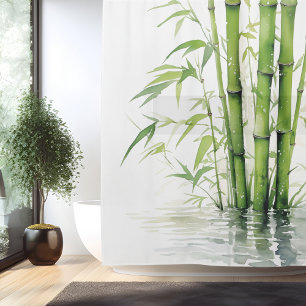Watercolor Zen Bamboo Harmony