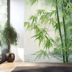 Watercolor Zen Bamboo Harmony