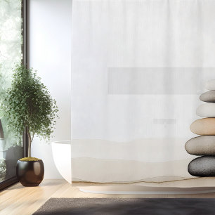 Watercolor Zen Stone Garden Japanese Style