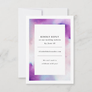 Watercolored Frame - Lavender Invitation