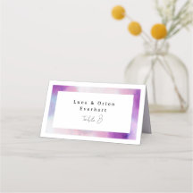 Watercolored Frame - Lavender Invitation