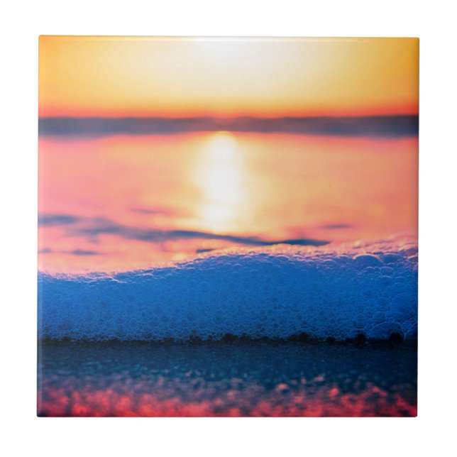 Watercolors, beach and sea, sky tile (Front)