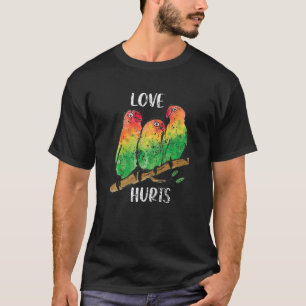 Watercolors Colourful Parrots Parrot Lover Cockato T-Shirt