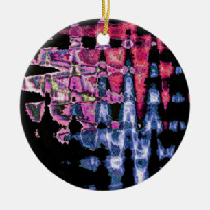 Watercolors design ceramic ornament