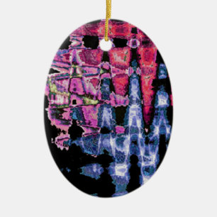 Watercolors design ceramic ornament