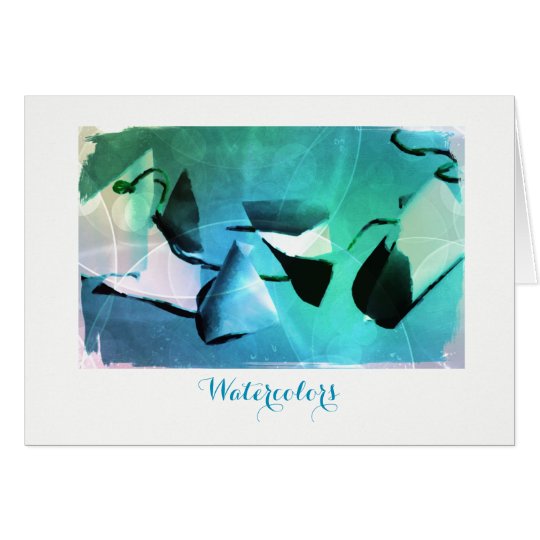 Watercolors Greeting Card
