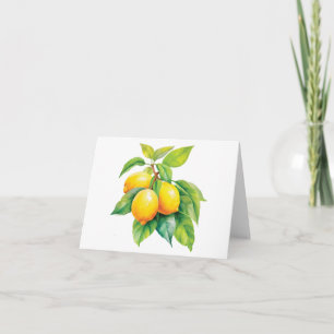 Watercolors of Sicily - Lemons Note Card