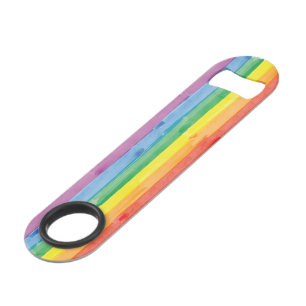 Watercolors Pride Rainbow Bar Key