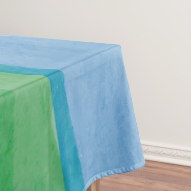 Watercolors Pride Rainbow Tablecloth (In Situ)