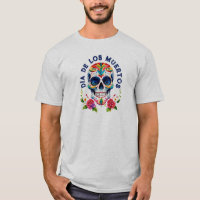 Watercolors Retro Sugar Skull