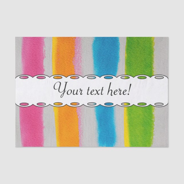 Watercolors stripes texture tissue paper (Front)