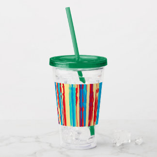 Watercolors texture acrylic tumbler