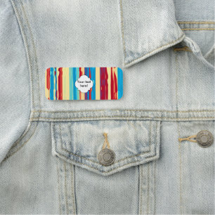 Watercolors texture name tag