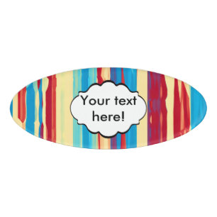 Watercolors texture name tag