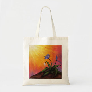 watercolour art flower with a waterdrop in light C Tote Bag