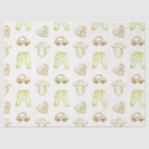 Watercolour baby boy boho  tissue paper