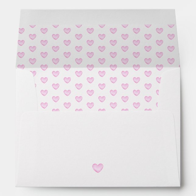 Watercolour baby shower Envelope (Back (Bottom))