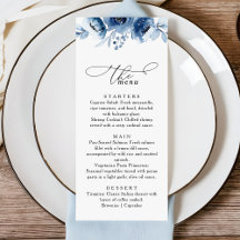 Watercolour Blush Floral Dusty Blue Wedding