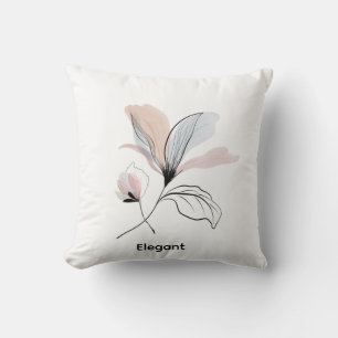  Watercolour, Customisable Floral Throw Pillow 