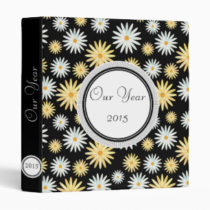 Watercolour Daisy Patterned Memory Book Binder