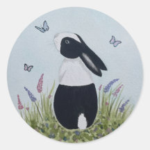 Watercolour Dutch Bunny Rabbit