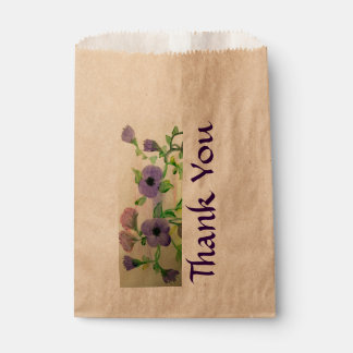 Watercolour Favour Thank You Favour Bag