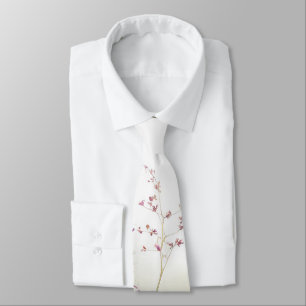 Watercolour field of wild flowers  tie