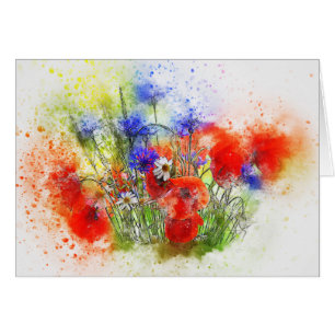 Watercolour Floral Bouquet