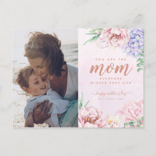 Watercolour Floral Mother's Day Greeting  Postcard