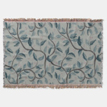 Watercolour floral pattern blanket