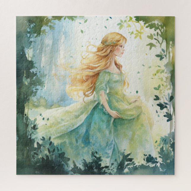 Watercolour Forest Princess Jigsaw Puzzle (Vertical)