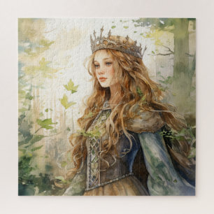 Watercolour Forest Princess Jigsaw Puzzle