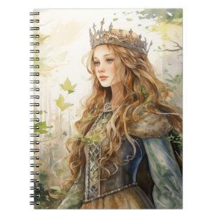 Watercolour Forest Princess Notebook