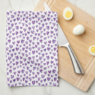 Watercolour Heart Kitchen Towel