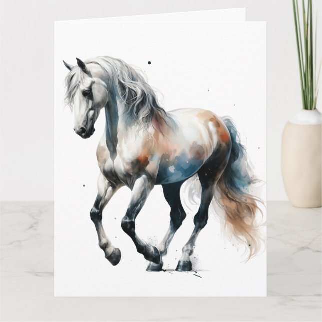 Watercolour Horse Card (Front)