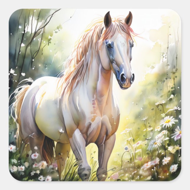 Watercolour Horse Stickers (Front)